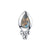 BVLA Beaded Pear Pushpin End