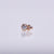 BVLA Bezelset Gem With Tribead Accent Pushpin End