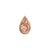 BVLA Pave Flat Teardrop Pushpin End